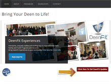 Tablet Screenshot of deenfit.com
